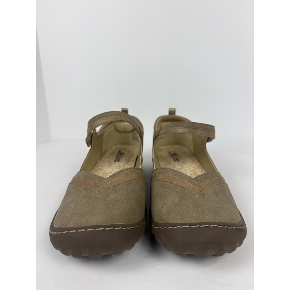 JBU Raven Taupe Casual Step-In Flat Mary Jane Shoes Womens 9.5M. - Picture 4 of 12